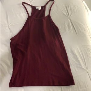 full tilt maroon tank top